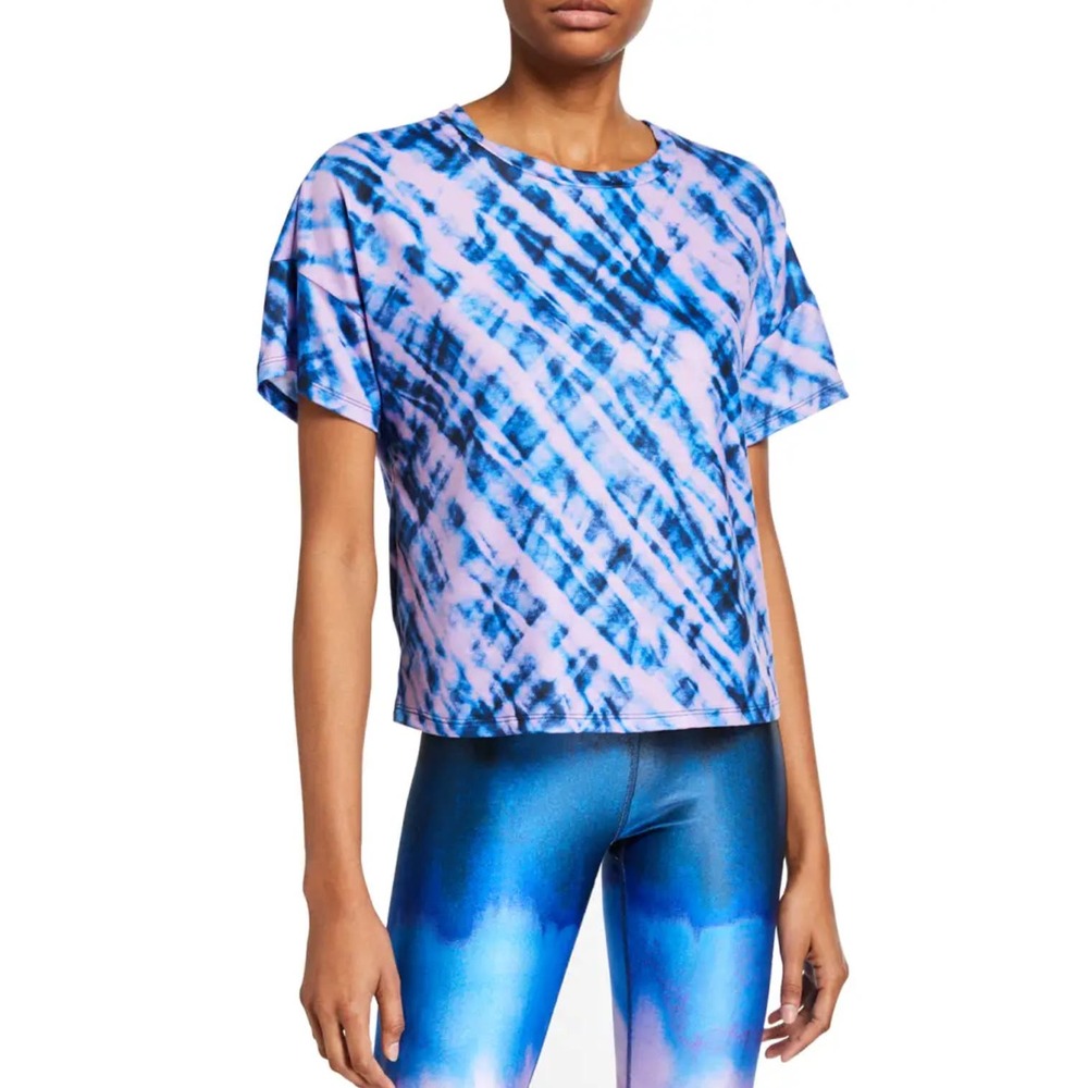 Terez Cool Cool Printed Tee-Women's Size‎ Medium-Tie Dye-NWT